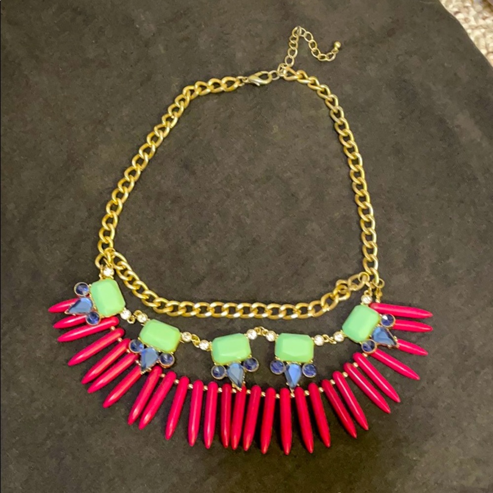 Modern colorful necklace